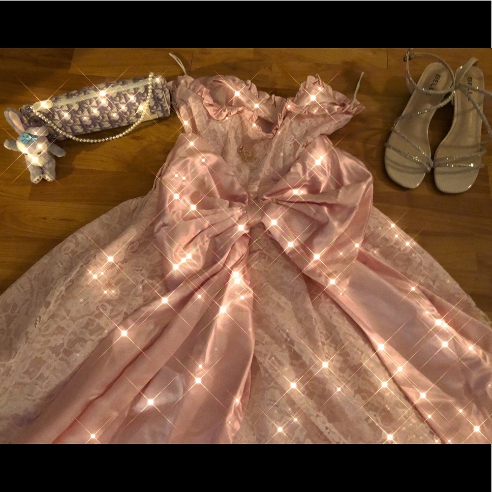 Cinderella Gunne Sax pink Huge Massive Ribbon 🎀